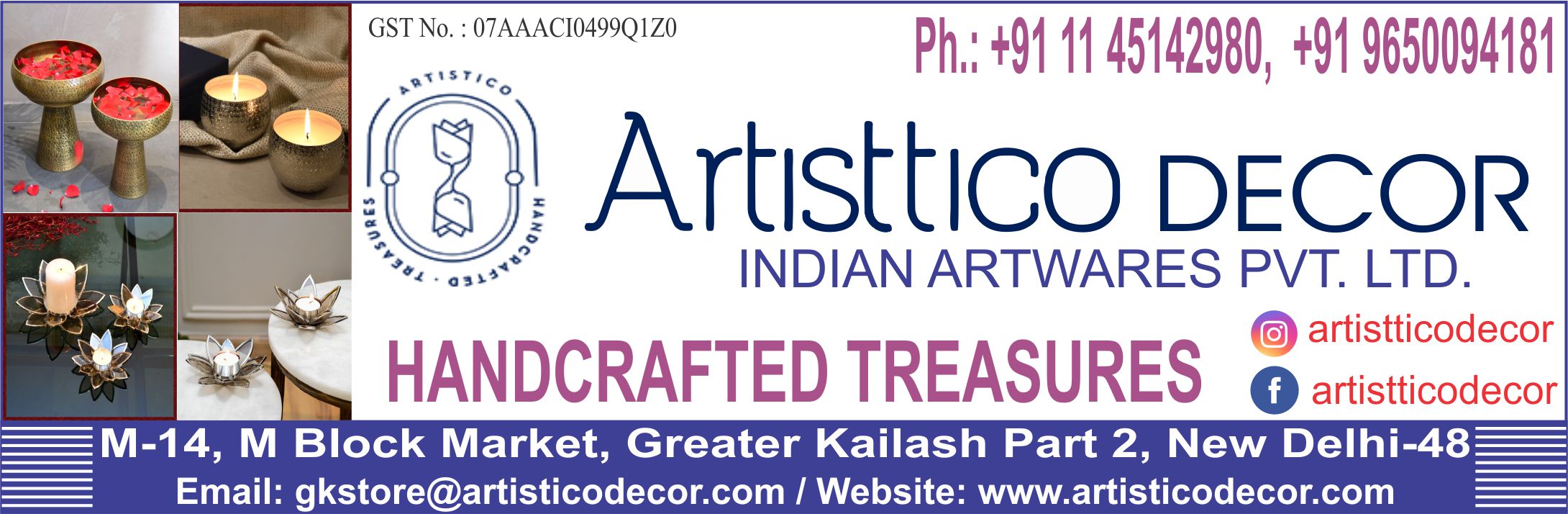 ARTISTTICO DECOR (INDIAN ARTWARES PVT. LTD.) Handicraft Shop in GK